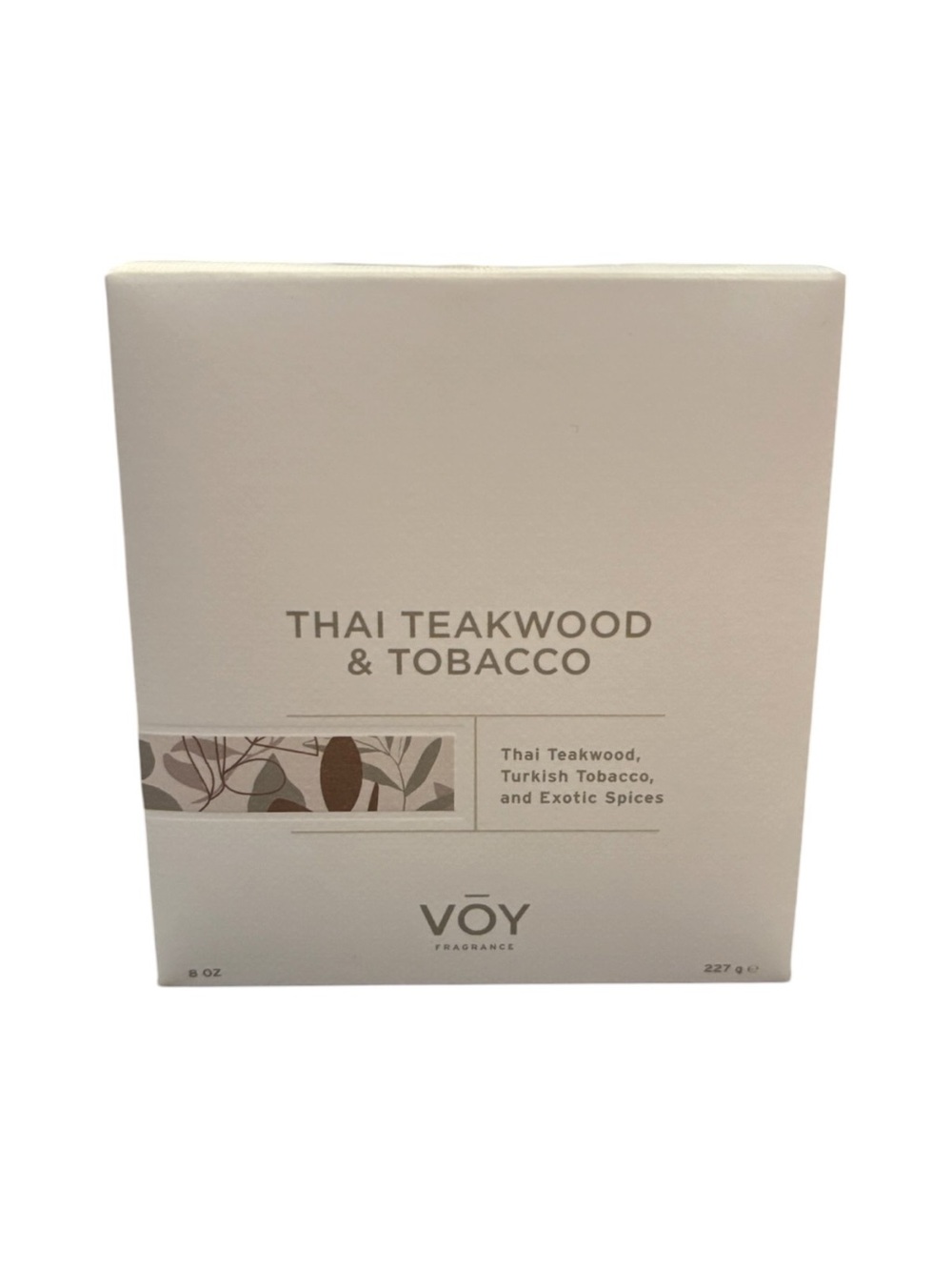 Voy Thai Teakwood & Tobacco Scented Candle - NIB